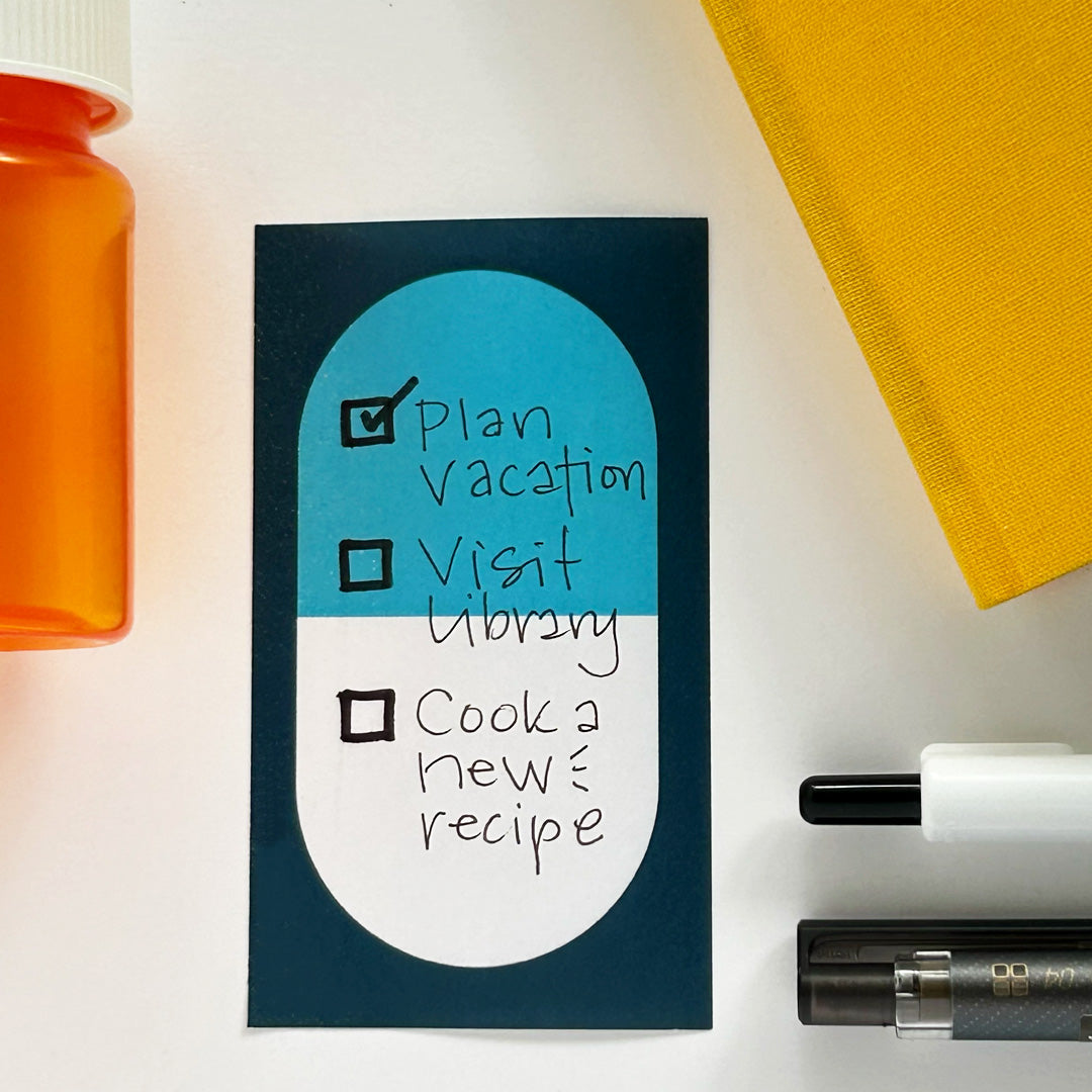 DAILY DOSE | Dark Blue Sticky Note