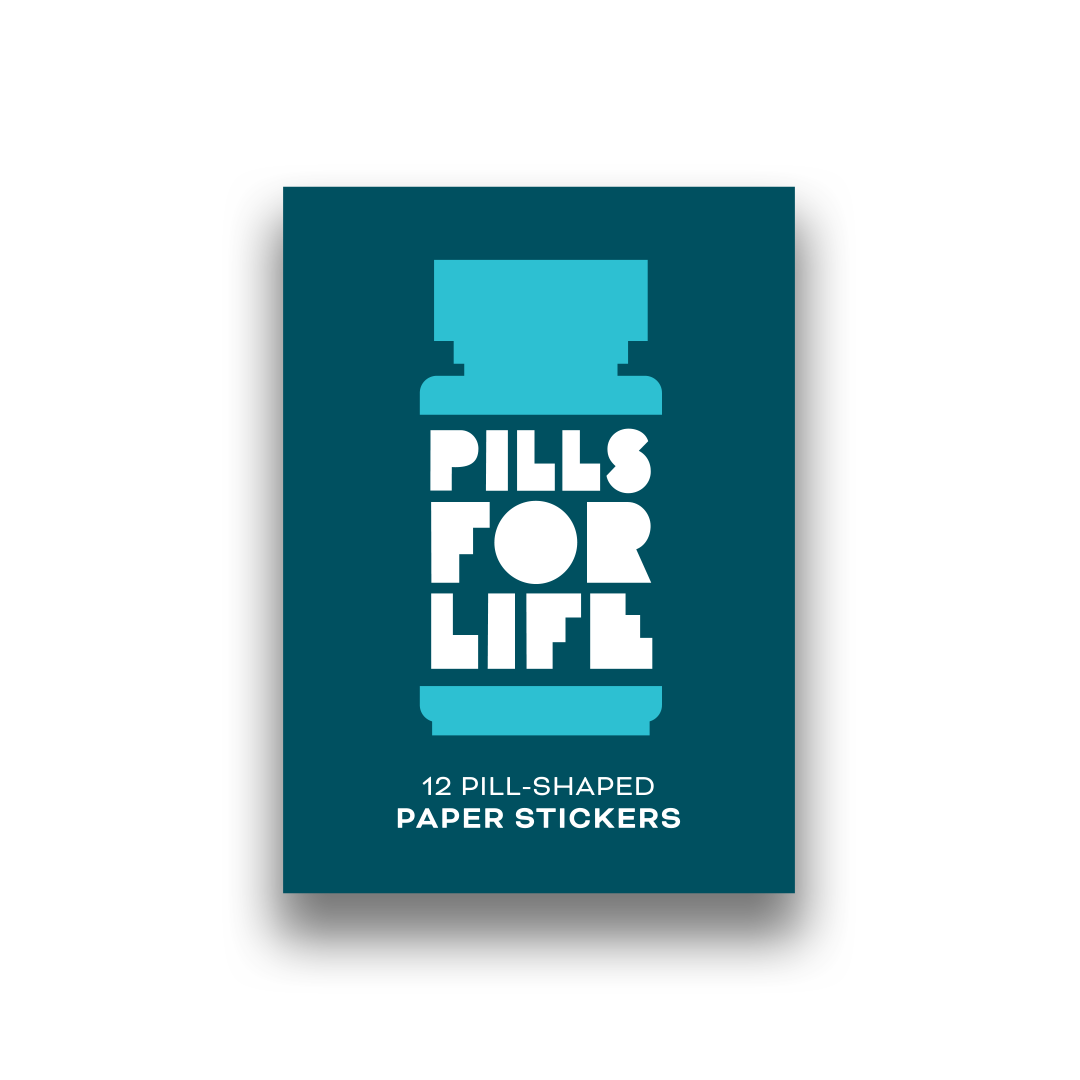 PILLS FOR LIFE | BEGIN AGAIN Planner & Journal Paper Stickers